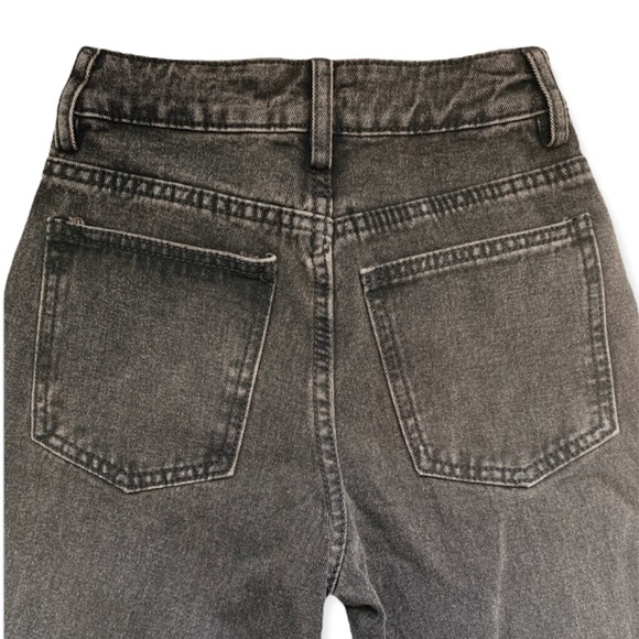 šHOST PICKšCross Button Black Wide Leg Flare Forever 21 Jeans - Picture 3 of 3